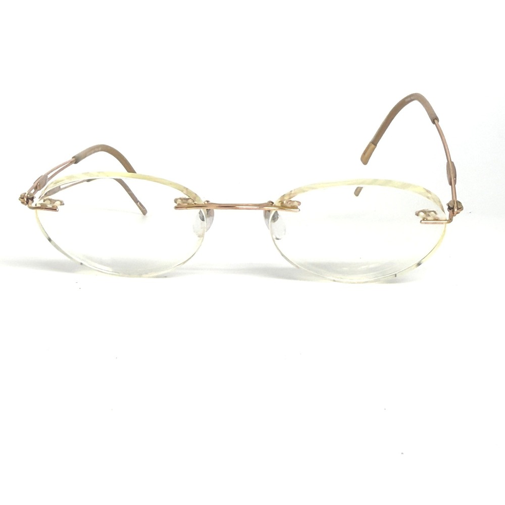 Silhouette 5521 70 3530 Rimless Eyeglasses‎ Frame Gold Austria 19 140 21492